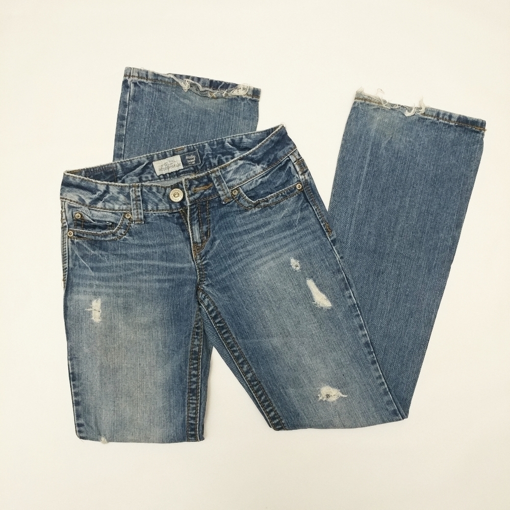 Aeropostale Juniors Hailey Skinny Flare Jeans